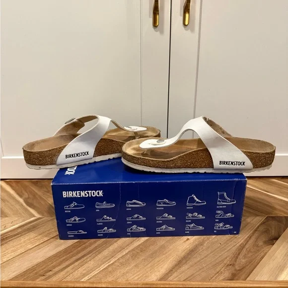 Birkenstock Gizah Women's White Sandals size 38 - Picture 10 of 12